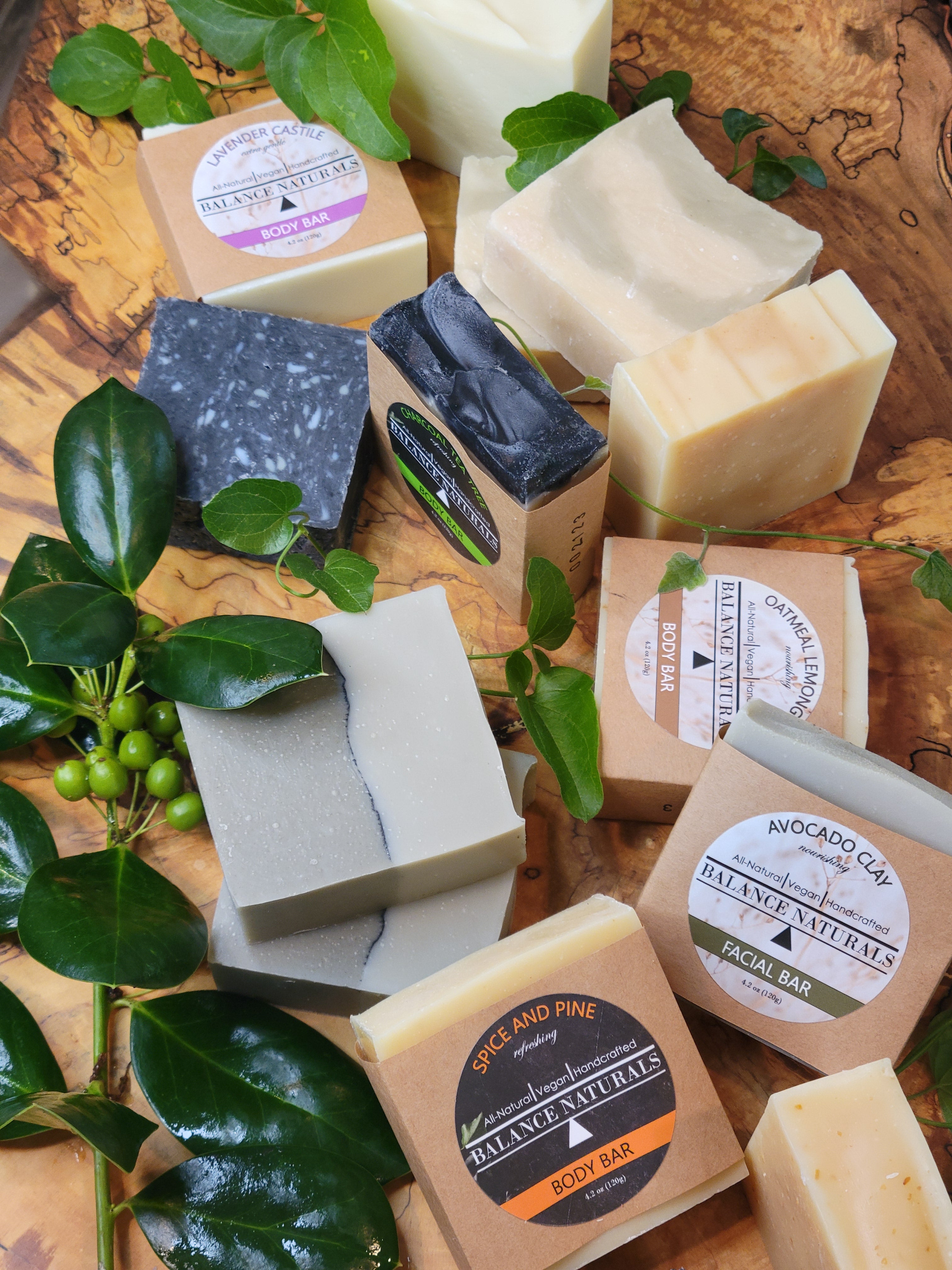 hand made soaps in eco friendly packaging