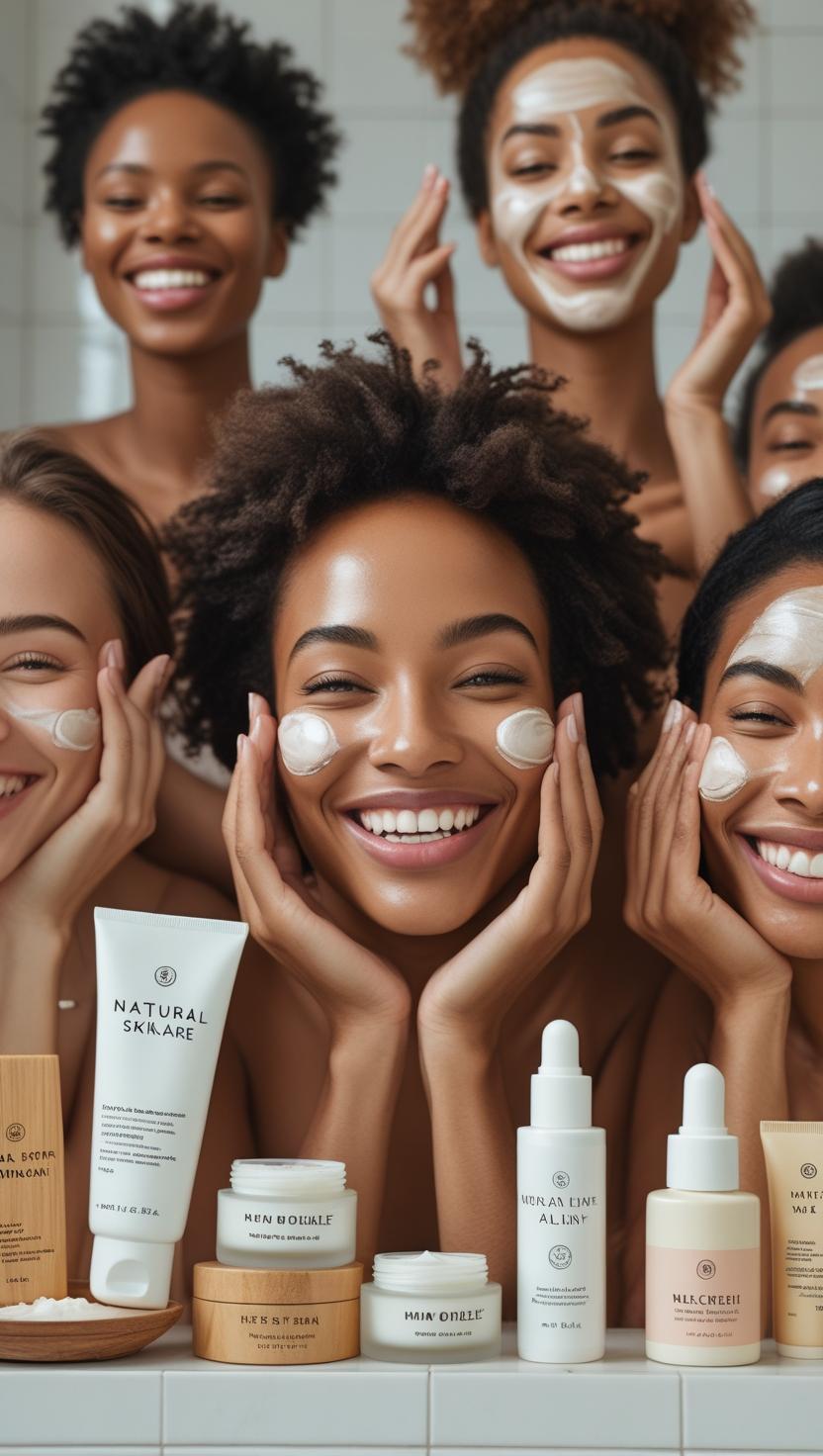 commercial skincare versus natural