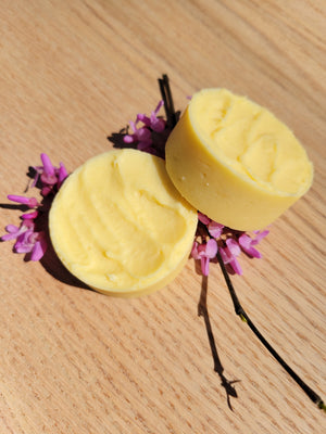 mini all natural lotion bar in eco friendly packaging