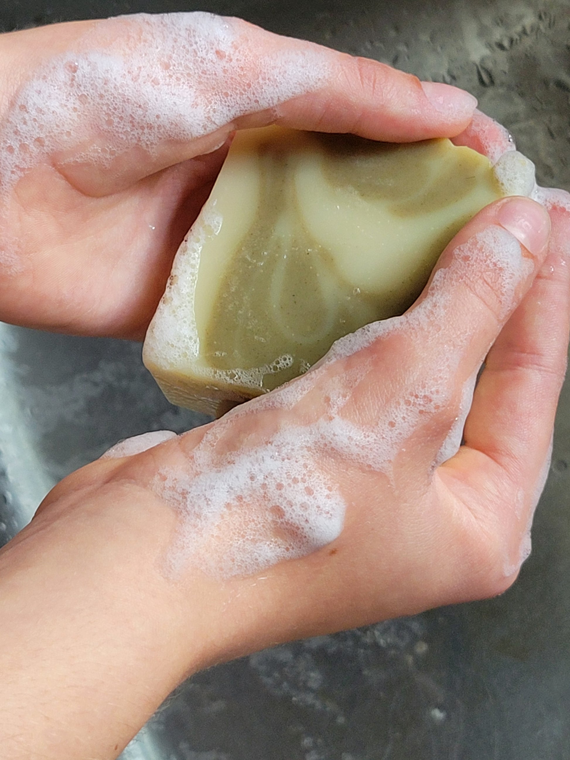 using hand made soap